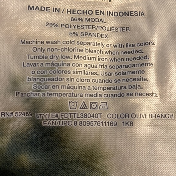 EUC TIME & TRU SUPER SOFT LIGHT WEIGHT SWEATSHIRT black/white TIE DYED XXL (2XG) - Picture 7 of 7